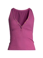 Amy Ribbed Tankini Top