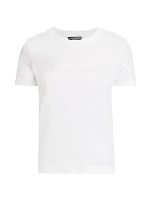 Tonal Logo Cotton T-Shirt