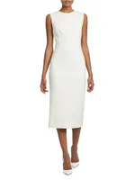 Wool-Blend Sheath Dress