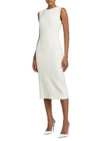 Wool-Blend Sheath Dress