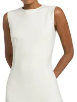 Wool-Blend Sheath Dress