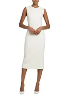 Wool-Blend Sheath Dress