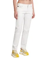 Low-Rise Straight Jeans