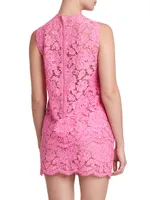 Lace Sleeveless Longline Top