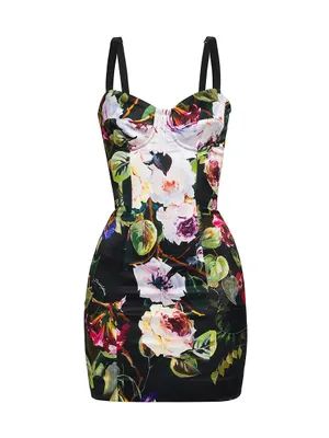 Floral Bustier Minidress