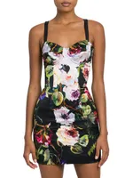 Floral Bustier Minidress