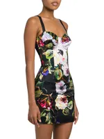 Floral Bustier Minidress