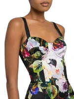 Floral Bustier Minidress