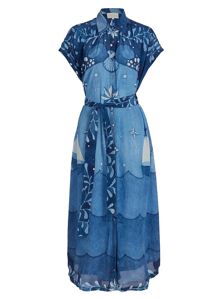 Eterna Valerie Printed Caftan Dress