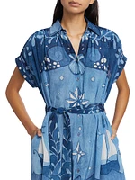 Eterna Valerie Printed Caftan Dress