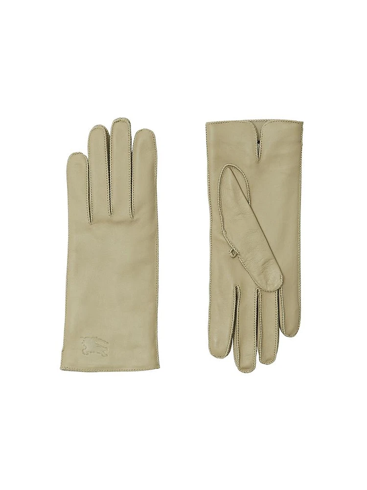 Cashmere-Lined Leather Gloves