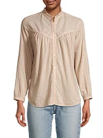 Ruth Pinstriped Cotton-Blend Shirt