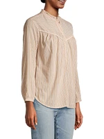 Ruth Pinstriped Cotton-Blend Shirt