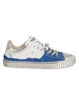 New Evolution Leather & Denim Low-Top Sneakers