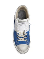 New Evolution Leather & Denim Low-Top Sneakers