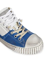 New Evolution Leather & Denim Low-Top Sneakers