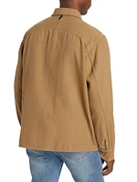 Austin Button-Front Relaxed-Fit Overshirt