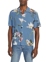 Avery Floral Button-Front Shirt