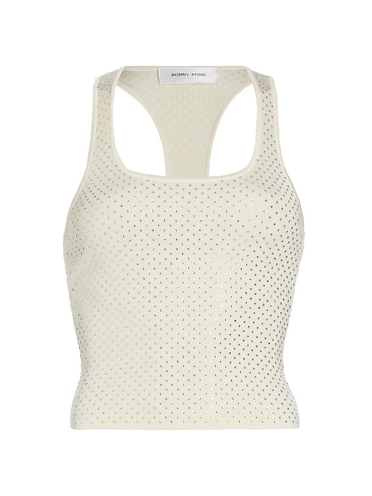 Mikita Embellished Chenille Tank