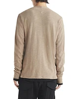 Classic Long-Sleeve Henley T-Shirt