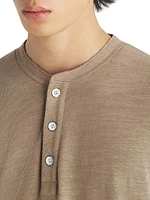 Classic Long-Sleeve Henley T-Shirt