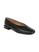 Kasey Leather Square-Toe Flats