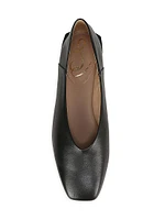 Kasey Leather Square-Toe Flats