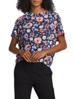 Gretchen Sje Floral Jersey T-Shirt