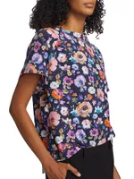 Gretchen Sje Floral Jersey T-Shirt