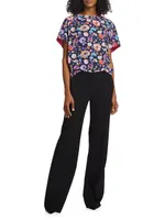 Gretchen Sje Floral Jersey T-Shirt