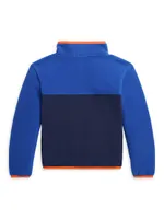 Little Boy's & Colorblock Fleece Pullover