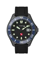 Deep Water Tiburón IP Titanium-Plated Stainless Steel & Rubber Strap Automatic Watch/45MM