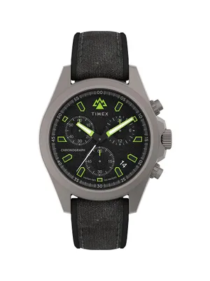 Field Post Expedition North Stainless Steel & Silicone Strap Chronograph Watch/43MM