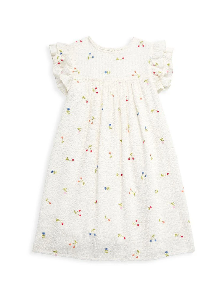 Little Girl's & Florentine Seersucker Dress