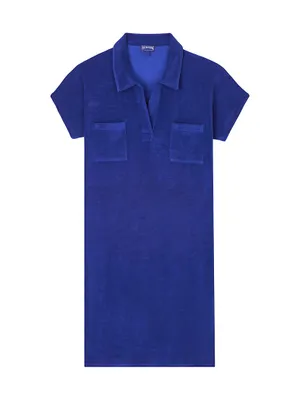 Louve Terry Polo Minidress