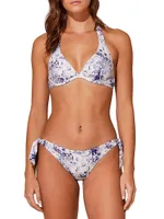 Faith Printed Halter Bikini Top