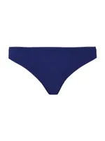 Frise Textured Low-Waist Bikini Bottom