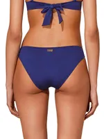 Frise Textured Low-Waist Bikini Bottom