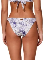 Flamme Printed String Bikini Bottom