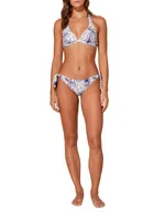 Flamme Printed String Bikini Bottom