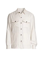 Silk-Cashmere Overshirt