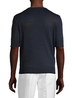 Linen & Cotton Crewneck T-Shirt