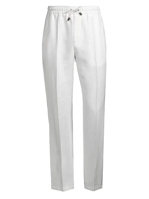 Wide-Leg Drawstring Pants