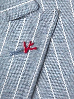 Capri Pinstriped Single-Breasted Suit Jacket