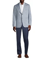 Capri Pinstriped Single-Breasted Suit Jacket