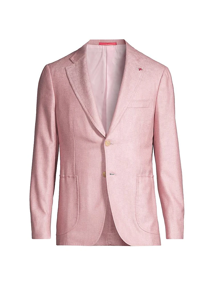 Capri Silk & Cashmere-Blend Two-Button Sport Coat