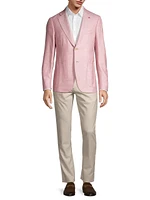 Capri Silk & Cashmere-Blend Two-Button Sport Coat