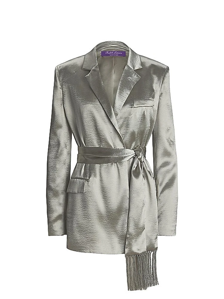 Quinton Hammered Sating Jacket