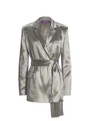 Quinton Hammered Sating Jacket