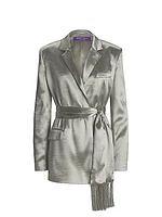 Quinton Hammered Sating Jacket